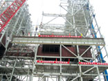 廣東平海電廠鍋爐鋼結構大板梁吊裝工程